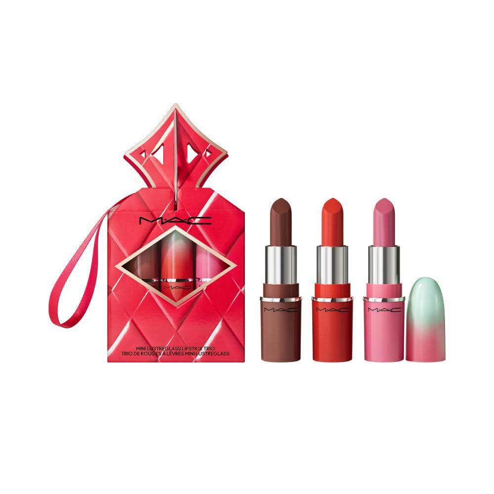 MAC Wildest Gleams Mini Lustreglass Lip Trio: Brights